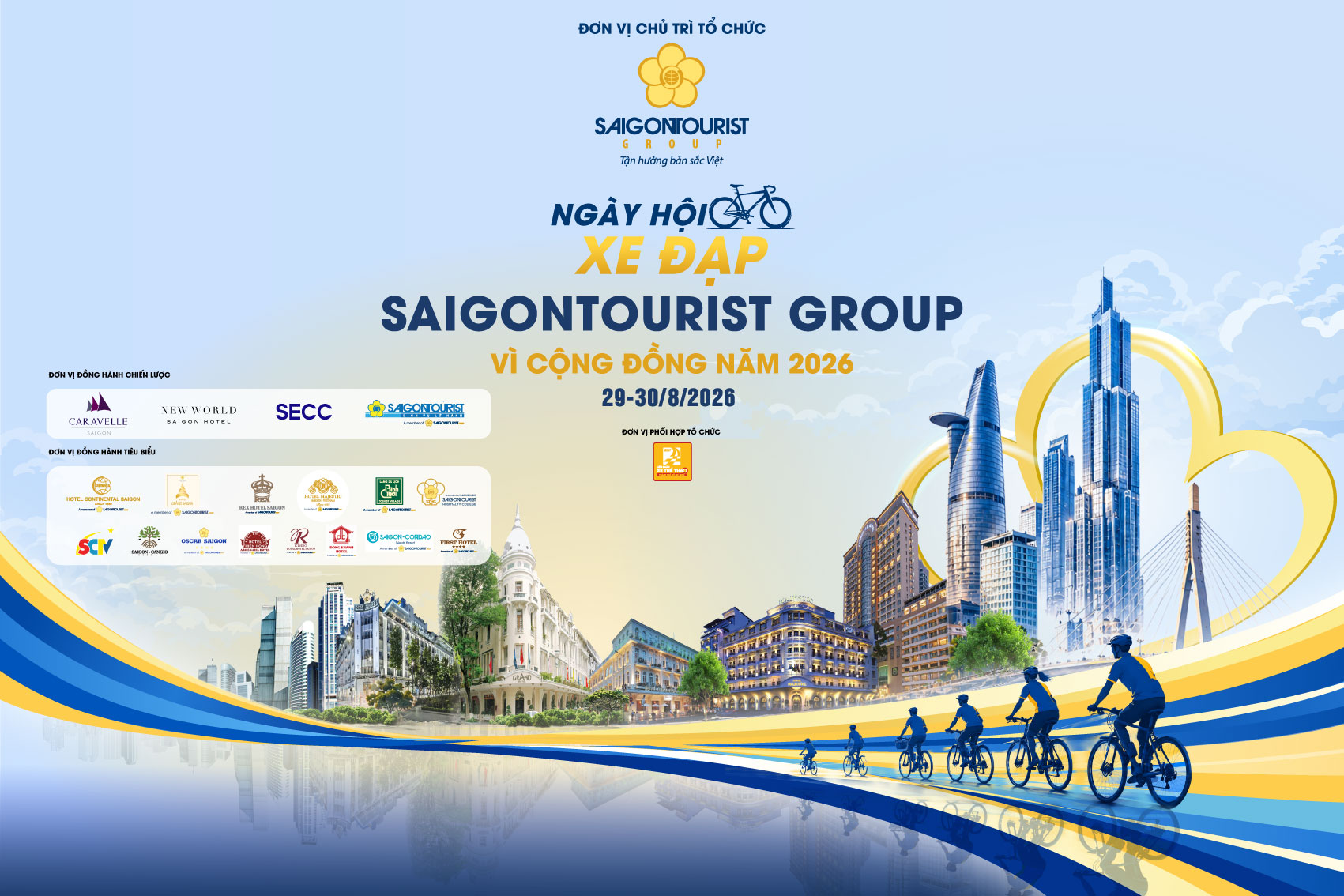 SAIGONTOURIST GROUP KHỞI ĐỘNG HÀNH TRÌNH  XE ĐẠP VÌ CỘNG ĐỒNG – KẾT NỐI NHỮNG GIÁ TRỊ BỀN VỮNG
